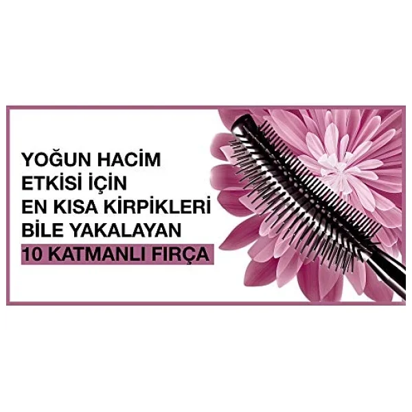 Maybelline New York Lash Sensational Yelpaze Etkili Suya Dayanıklı Siyah Maskara 9.4 Ml & Mini Falsies Surreal Maskara 4.7 Ml Makyaj Seti - Görsel 4