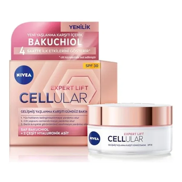 Nivea Cellular Expert Lift Spf 30 Gelişmiş Yaşlanma Karşıtı 50 Ml Gündüz Kremi - Görsel 4