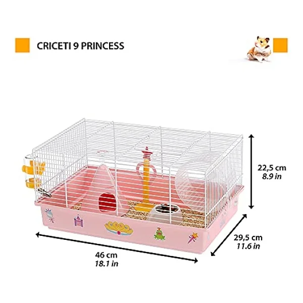 Ferplast Criceti 9 Hamster Kafesi Prenses Temalı, Princess - Görsel 2