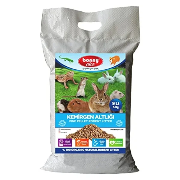 Bonny Nice Doğal Çam Pelet 10 Lt Tavşan Kafes Altlığı - Görsel 3