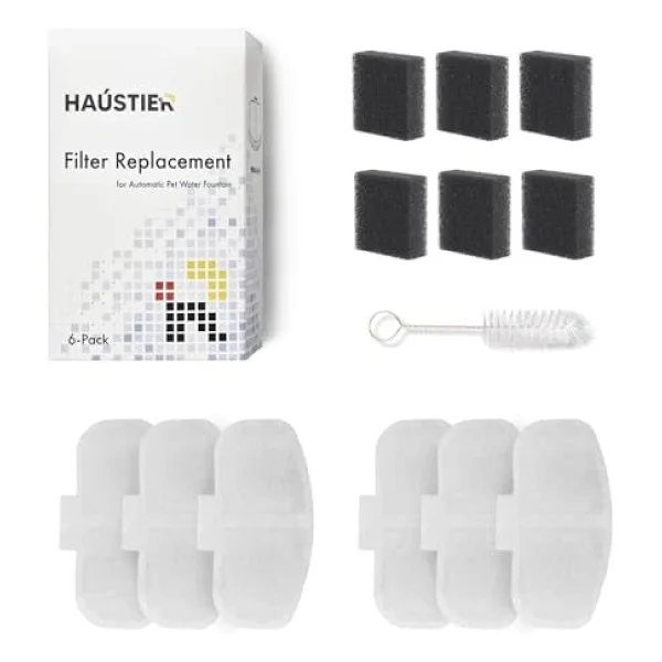 Haustier Wf009l Otomatik Kedi Su Sebili Uyumlu Su Sebili Filtre Seti (6 Adet) - Görsel 4