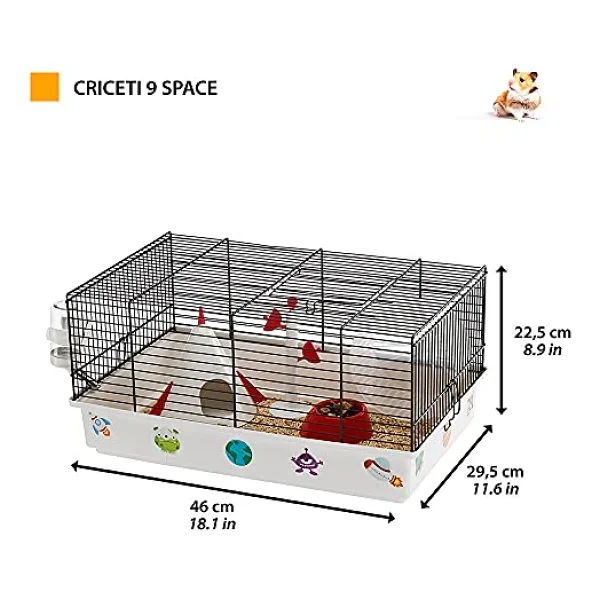 Ferplast Criceti 9 Hamster Kafesi Uzay Temalı, Space - Görsel 10
