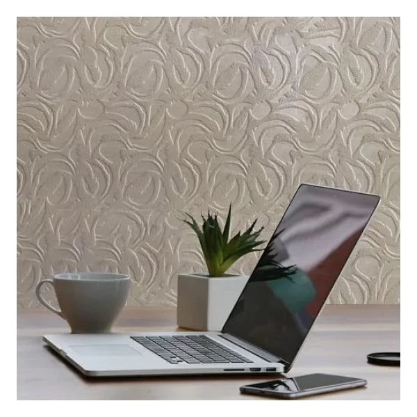 Tink 3d Kendinden Yapışkanlı Duvar Kağıdı Yeni Nesil Akustik Keçe Panel Modern Desen 52x98 Cm (Açık Gri, 2 Adet 1 M2) - Görsel 4