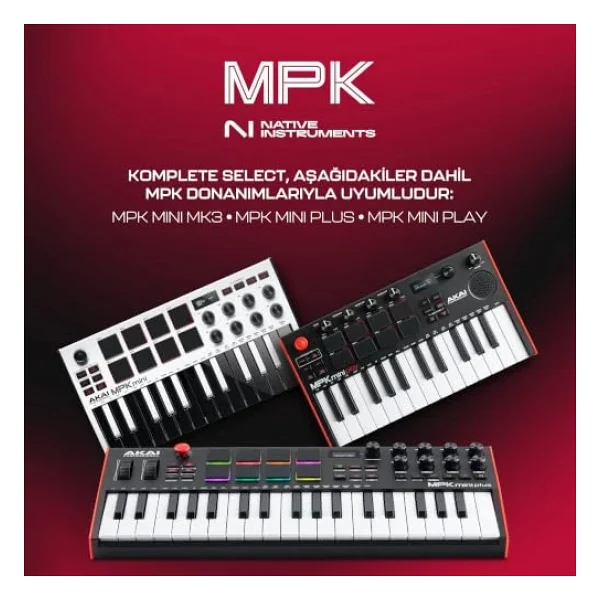 Akai Professional Mpk Mini Mk3 25 Tuş USB Mıdı Klavye Kontrolör Beyaz - Görsel 4