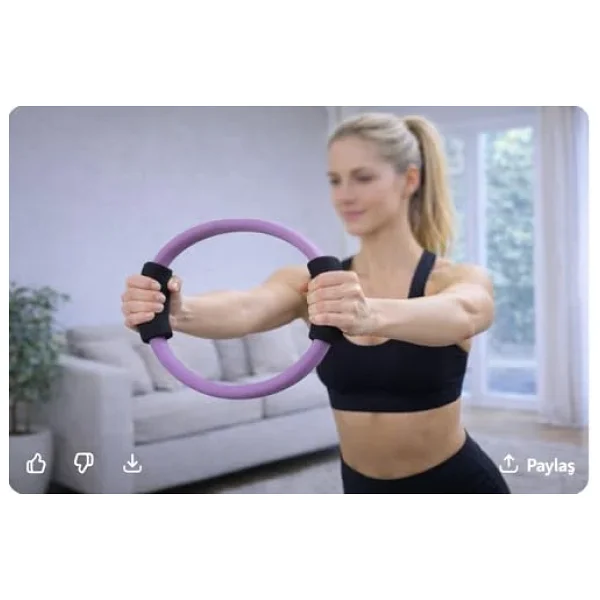 Actifoam Pilates Çemberi 35 Cm Çap Mor - Görsel 2