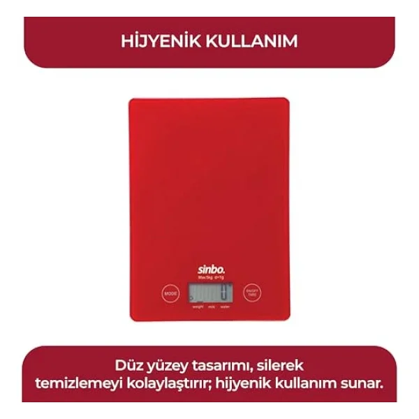 Sinbo Dijital Hassas Mutfak Tartısı - Görsel 4