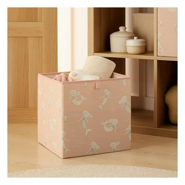 Ocean Home Textile Çocuk Odası Deniz Kızı Kutu 33 X 30 X 33 Cm - Görsel 5