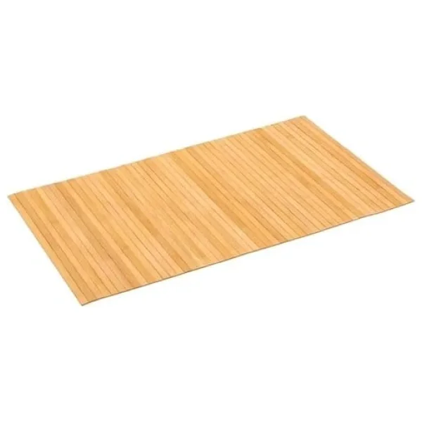 Orret Home Kaydırmaz Tabanlı Bambu Banyo Paspası - 70x45 Cm Doğal Ahşap Bambu Mat, Suya Dayanıklı, Kaymaz Paspas, Dekoratif Ve Hijyenik Zemin Kaplama - Görsel 2