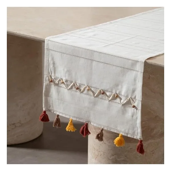 Boncuk Ponponlu Runner 50x130 Cm - Görsel 3