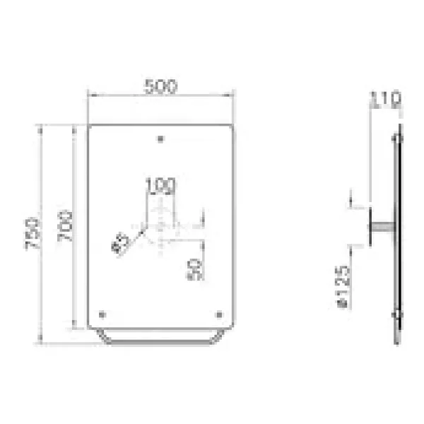Vitra A44002 Arkitekta Hareketli Krom Banyo Aynası - Görsel 6