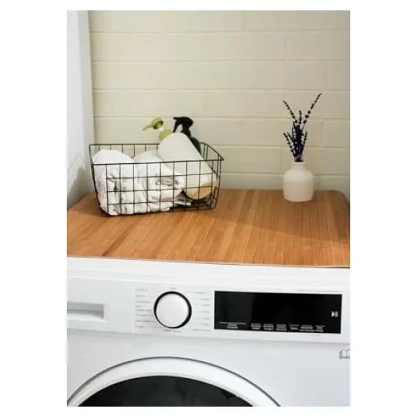 Orret Home Kaydırmaz Tabanlı Bambu Banyo Paspası - 70x45 Cm Doğal Ahşap Bambu Mat, Suya Dayanıklı, Kaymaz Paspas, Dekoratif Ve Hijyenik Zemin Kaplama - Görsel 7