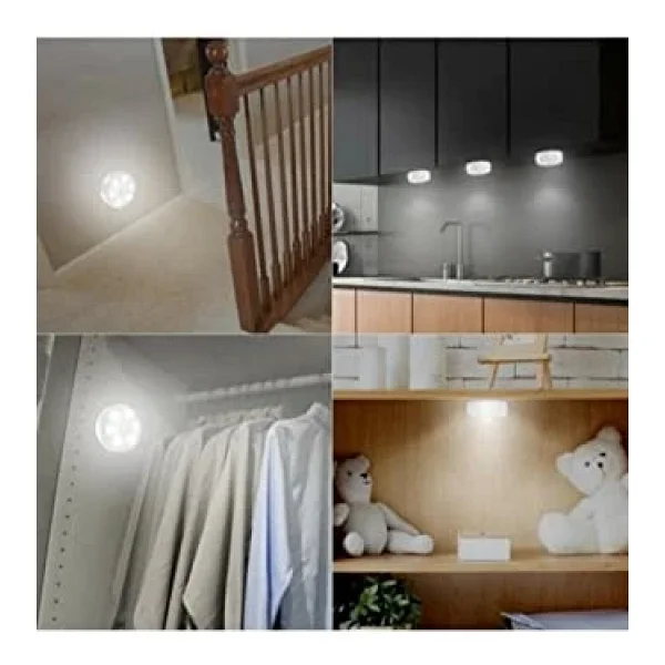 Hareket Sensörlü USB Şarjlı Lamba LED Işık Sensörlü Lamp Gece Lambası Hareket Sensör LED Sensör Lamba - Görsel 7