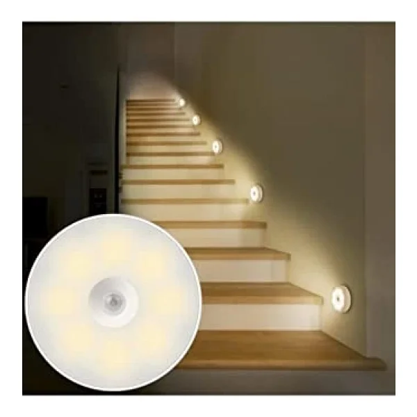 Hareket Sensörlü USB Şarjlı Lamba LED Işık Sensörlü Lamp Gece Lambası Hareket Sensör LED Sensör Lamba - Görsel 6