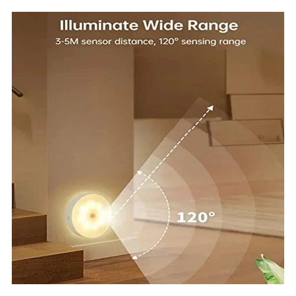 Hareket Sensörlü USB Şarjlı Lamba LED Işık Sensörlü Lamp Gece Lambası Hareket Sensör LED Sensör Lamba - Görsel 8