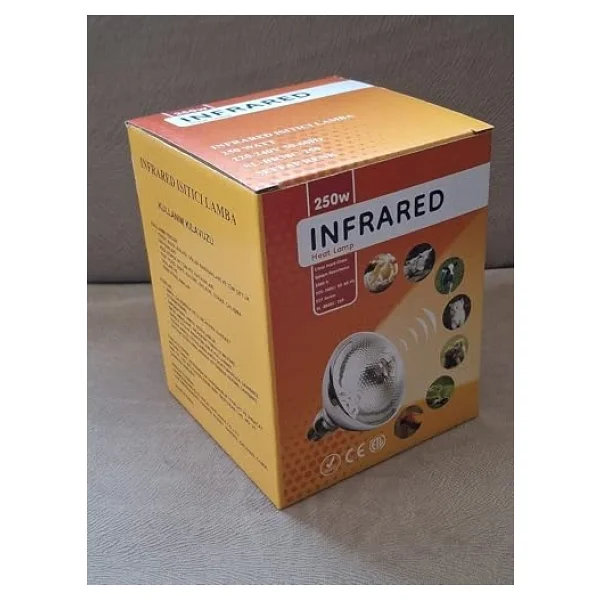 Tnyvet Şeffaf Renk / Infrared Civciv, Buzağı , Kuzu Isıtıcı Lamba - Ampul 250 Watt - Görsel 7