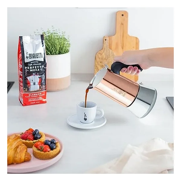 Bialetti New Venüs 2 Cup Moka Pot Bakır - Görsel 4