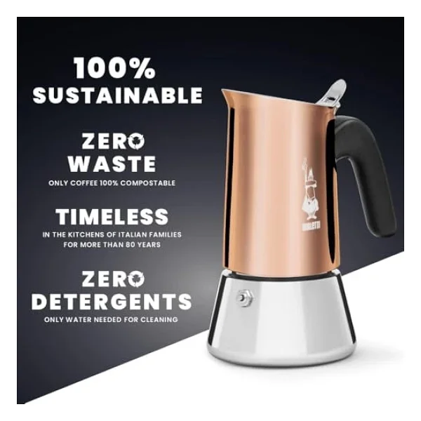 Bialetti Venüs 6 Cup Moka Pot - Görsel 6