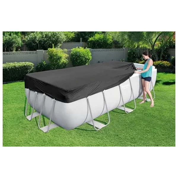 Bestway 4,04m X 2,01m)/13'3 X 6'7(4,04m X 2,01m)/13'6 X 6'7(4,12m X 2,01m) Dikdörtgen Havuz Örtüsü - Görsel 2