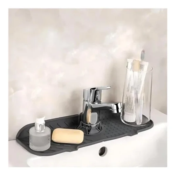 Su Tutucu Musluk Matı - Mutfak Ve Banyo İçin Koruyucu Musluk Ve Lavabo Altı Mat - Görsel 6