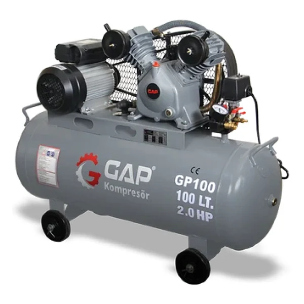 Gap 100 Lt 2 Kafa 8 Bar Pistonlu Hava Kompresörü - Görsel 5