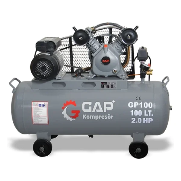 Gap 100 Lt 2 Kafa 8 Bar Pistonlu Hava Kompresörü - Görsel 6