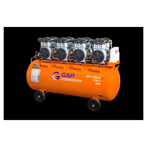 Gap Gps1100x4 6 Hp 8 Bar 220 Lt Sessiz Yağsız Kompresör - Görsel 6