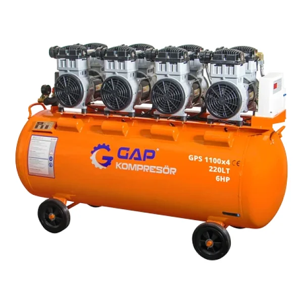 Gap Gps1100x4 6 Hp 8 Bar 220 Lt Sessiz Yağsız Kompresör - Görsel 7