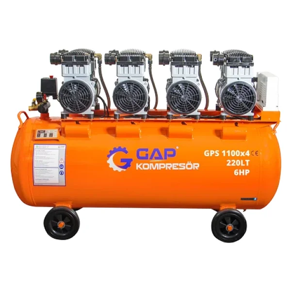 Gap Gps1100x4 6 Hp 8 Bar 220 Lt Sessiz Yağsız Kompresör - Görsel 8