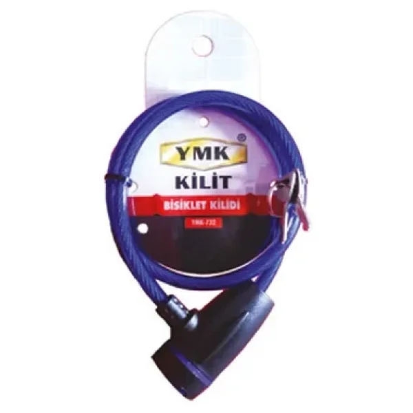 Eko Çelik Halatlı, İzoleli Bisiklet Kilidi - 8mm, 65 Cm - Görsel 3