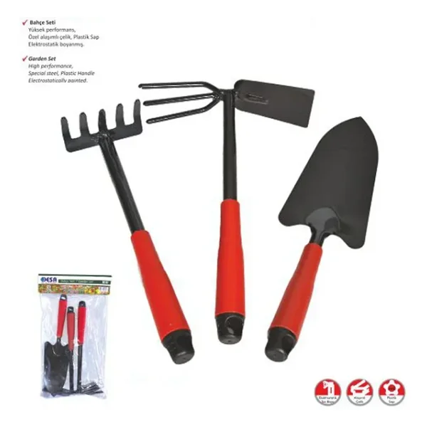 Bahçe Seti Kürek - Çapa - Tırmık - Görsel 3
