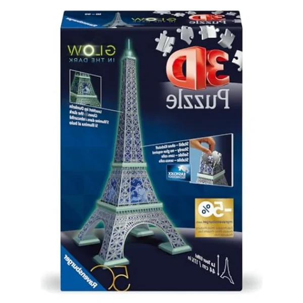 Yapıştırıcısız 3d Eyfel Kulesi Puzzle Seti - Görsel 2