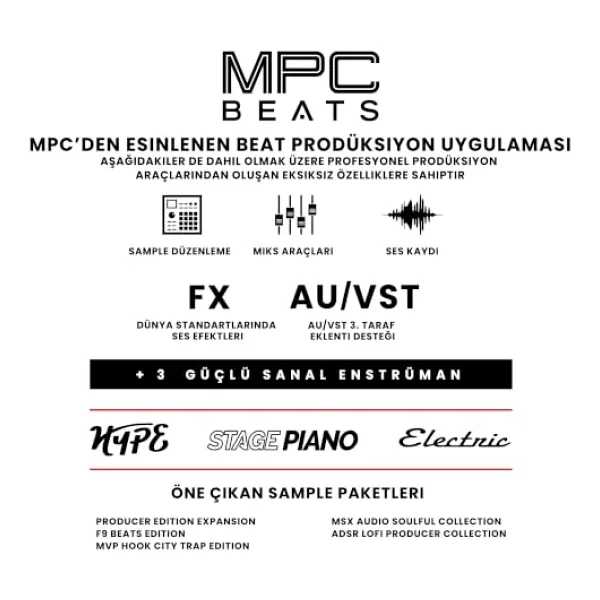 Akai Professional Mpk Mini Mk3 25 Tuş USB Mıdı Klavye Kontrolör Siyah - Görsel 6