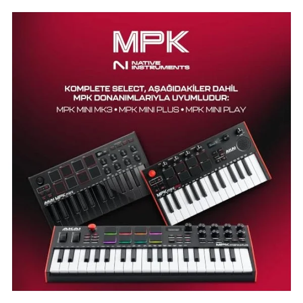 Akai Professional Mpk Mini Mk3 25 Tuş USB Mıdı Klavye Kontrolör Siyah - Görsel 4