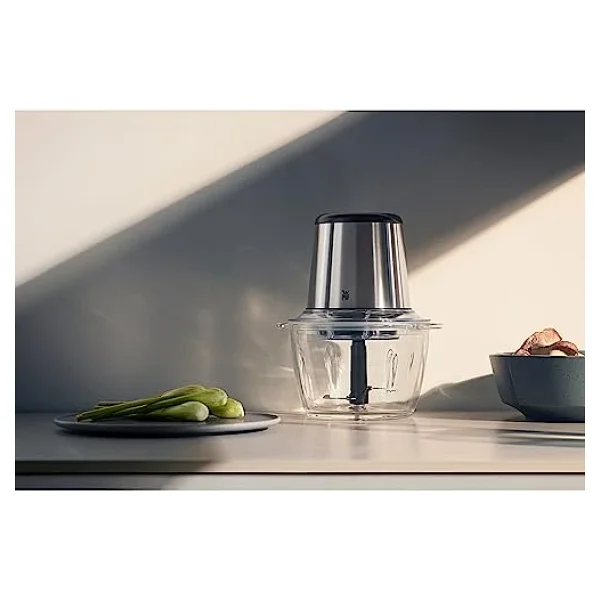 Wmf Kult X Elektrikli Doğrayıcı, Cam Hazneli, Paslanmaz Çelik Bıçaklı, Mini Doğrayıcı, Sebze Ve Kuruyemiş İçin Uygun, Bulaşık Makinesinde Yıkanabilir, Kompakt Tasarım - Görsel 2