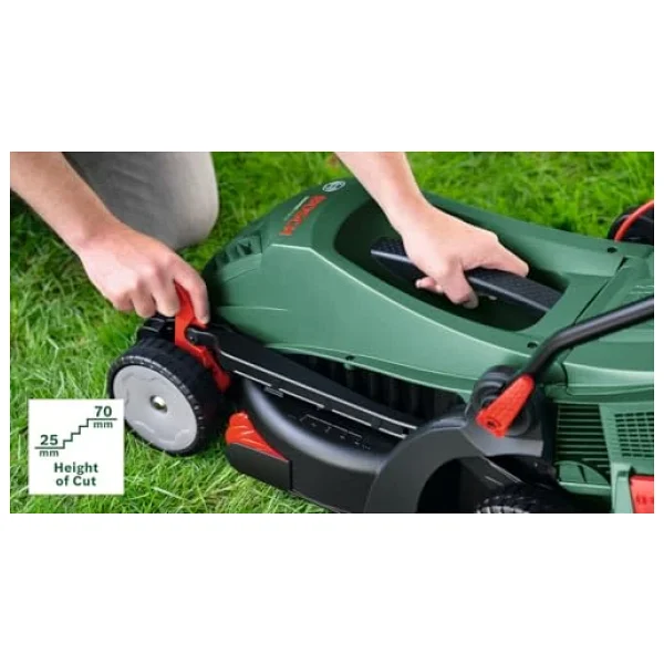 Bosch Home & Garden Universal Rotak 37-555 Çim Biçme Makinesi 1400 W Motor, Kesim Genişliği: 37 Cm, 40 Litre Çim Toplama Sepeti, Ergoflex Saplar - Görsel 3