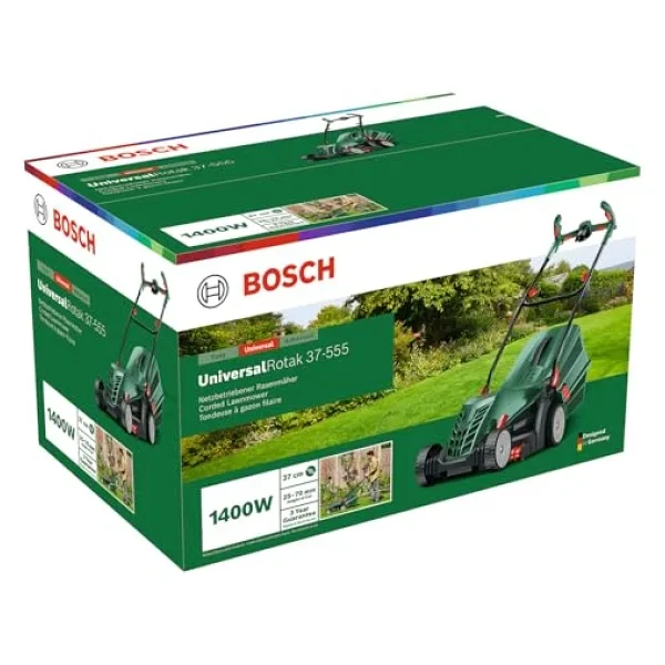 Bosch Home & Garden Universal Rotak 37-555 Çim Biçme Makinesi 1400 W Motor, Kesim Genişliği: 37 Cm, 40 Litre Çim Toplama Sepeti, Ergoflex Saplar - Görsel 7