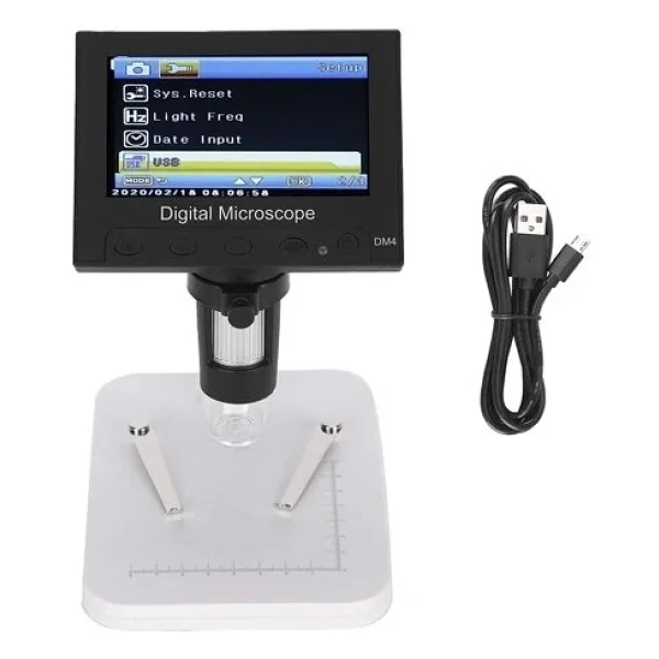 1000x 2.0mp USB Dijital Elektronik Mikroskop 8 Lcd Ekran Vga Büyüteç Dm4s - Görsel 4