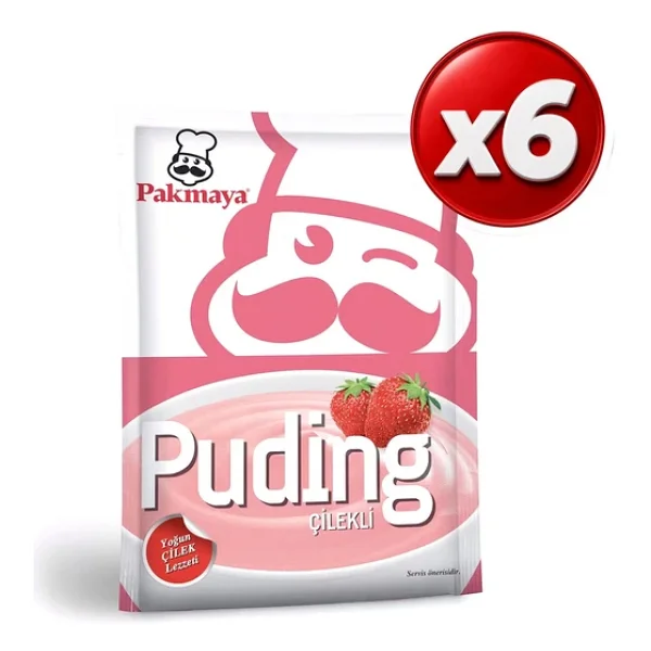 Pakmaya Puding Çilekli 125 Gr X 6 Adet - Görsel 3