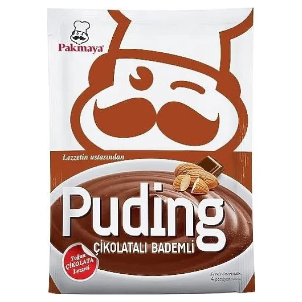 Pakmaya Puding Çikolatalı-Bademli 125 Gr X 6 Adet - Görsel 4