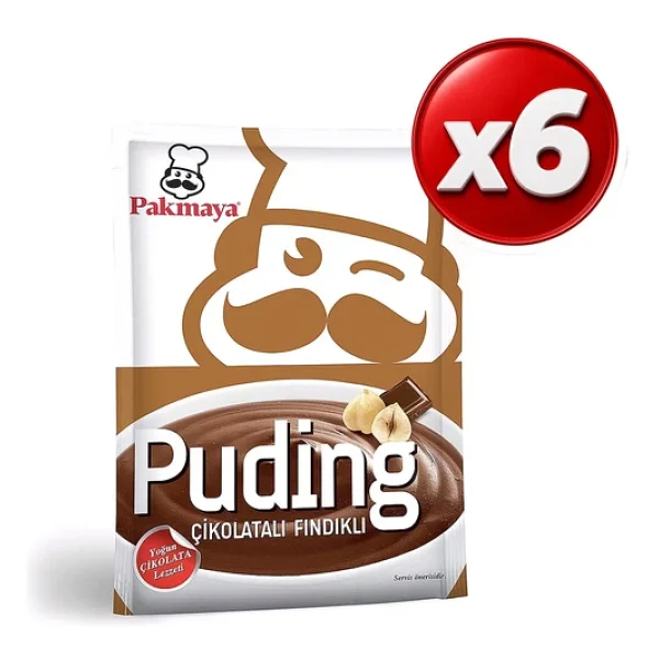 Pakmaya Puding Çikolatalı-Fındıklı 125 Gr X 6 Adet - Görsel 3