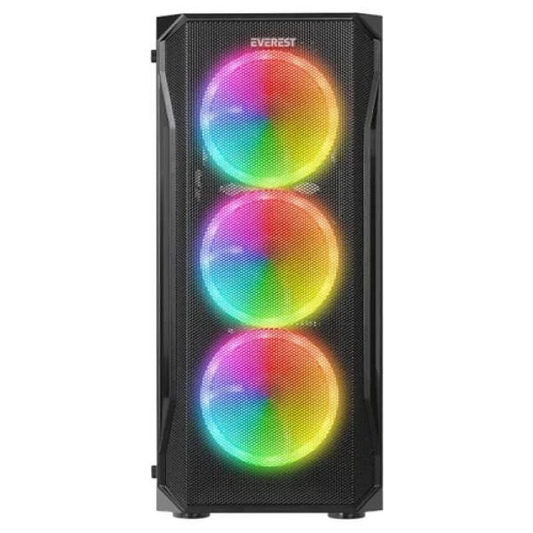 Everest X-Racer Peak RGB 4 Fanlı 600 W Atx Oyuncu Kasası - Görsel 5