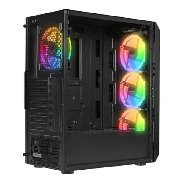 Everest X-Racer Peak RGB 4 Fanlı 600 W Atx Oyuncu Kasası - Görsel 4