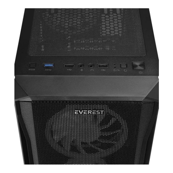 Everest X-Racer Peak RGB 4 Fanlı 600 W Atx Oyuncu Kasası - Görsel 6