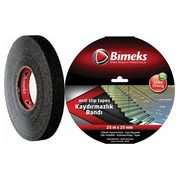 Bimeks Siyah Kaydırmaz Bant -25mt X 25 Mm - Görsel 3
