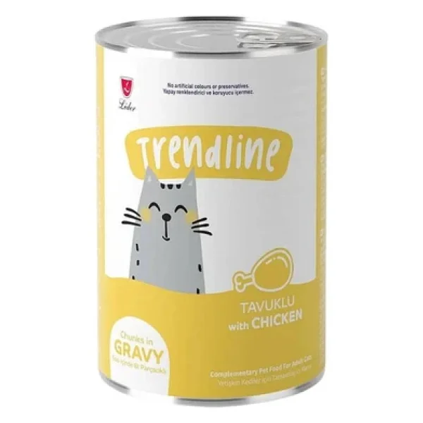 Trendline Soslu 400 Gr Yetişkin Konserve Kedi Maması - Görsel 6