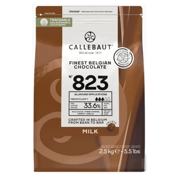 Callebaut 823 Sütlü Damla Çikolata 2.5 Kg - Görsel 5
