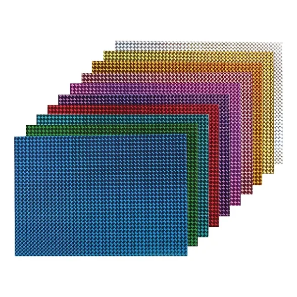 Bigpoint Metalik Renkli Karton 50x70cm Kırmızı 10'lu Poşet - Görsel 4