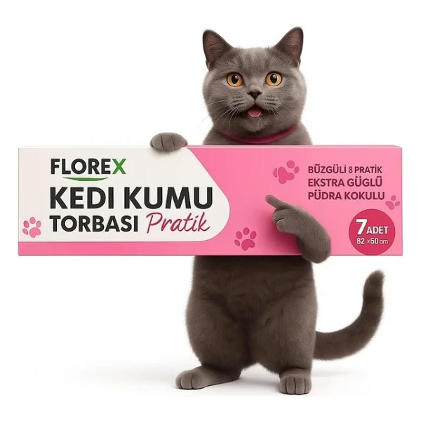Florex Pudra Kokulu Kedi Kumu Torbası 7'li - Görsel 8