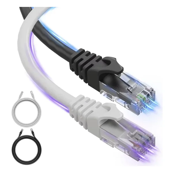 15 Metre, Ethernet Kablosu, Ağ Kablosu, Lan, Cat6, Modem İnternet Kablosu, Gri, - Görsel 3