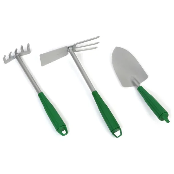 Garden Tools Çelik 3'lü Bahçe Seti Çapa Tırmık Kürek - Görsel 3